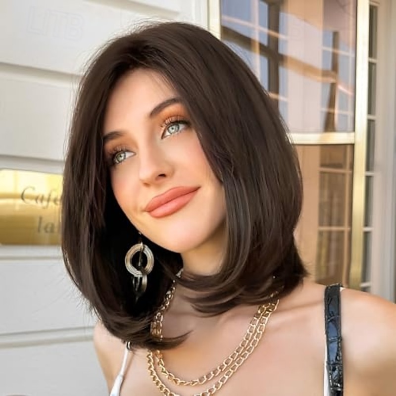 Layered Wigs for Women Synthetic Curly Wavy Hair Wig2