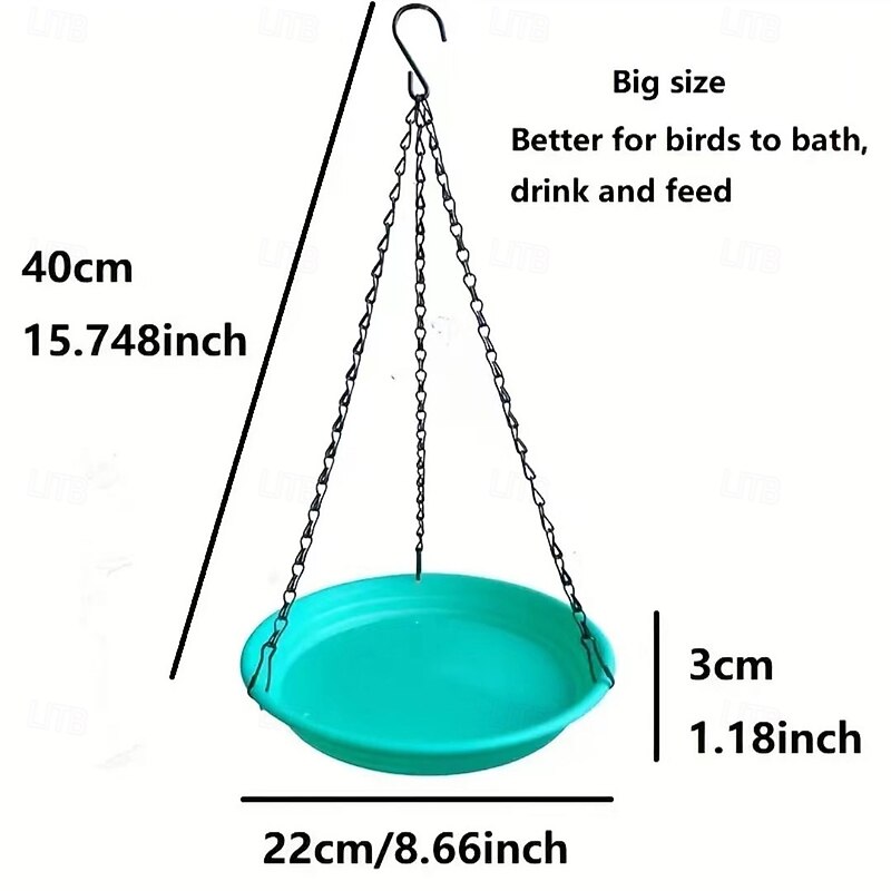 2-In-1 Bird Feeder Tray With 7 Colors Outdoor Bird Feeder Suitable For Garden Wildlife Bird Bath Drinking Water And Home Feeding2