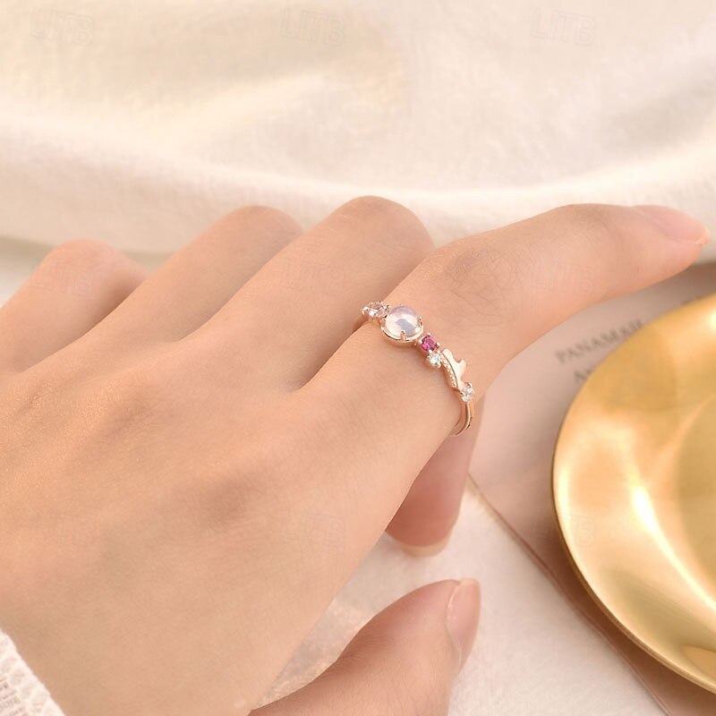 Anime Cartoon Princess Cosplay Ring Women Cute Crown Zircon Adjustable Opening Luxury Rings Jewelry Gift Accessories3