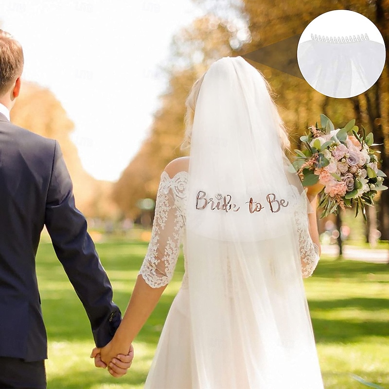 Bride to Be Sash, Hen Party Accessories, Include Sash, Tiara, Hen Tattoo, Bride Veil with Comb on Hen Do Party, Bridal Shower, Bachelorette Party, Hen Party Games,Wedding,Hen Party Decor3