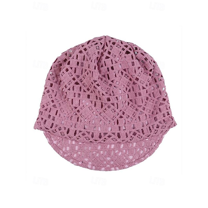 Women's Crochet Sun Hat with Lace Design | Stylish Lightweight Hat for Summer | Perfect for Outdoor Activities and Casual Wear4
