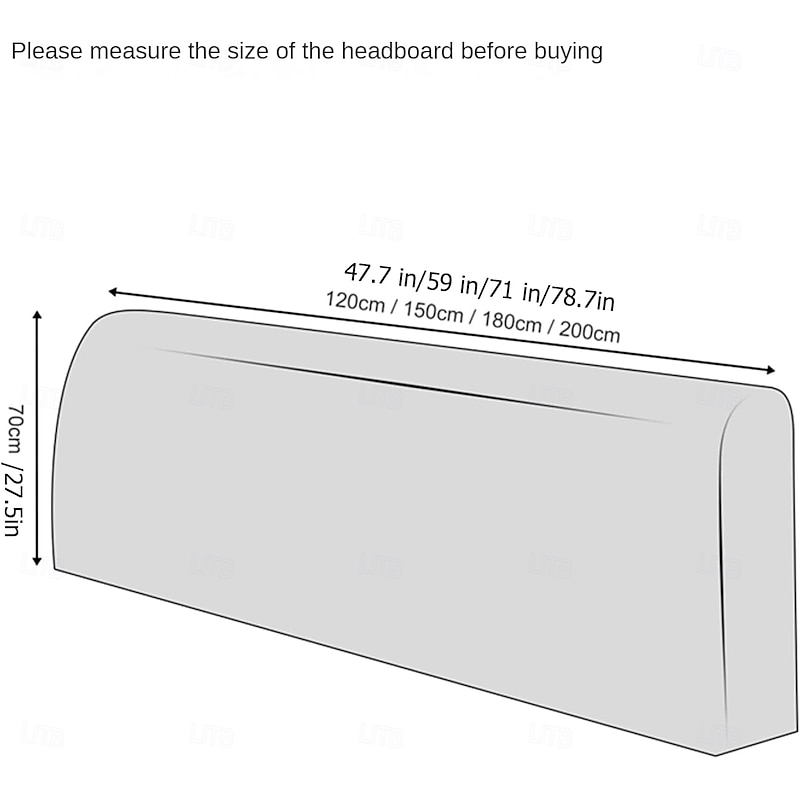 PU Bed Headboard Cover Slipcover Waterproof Stretch Headboard Cover Thicken Dustproof Protector Cover for Home Decor Washable2