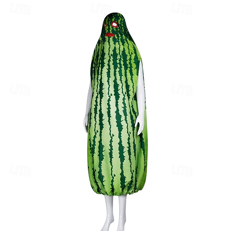 watermelon Halloween Cosplay Costume Funny Costumes Cosplay Adults' Men's Women's Carnival Masquerade Mardi Gras Performance Party Masquerade Easy Halloween Costumes Dress Up3