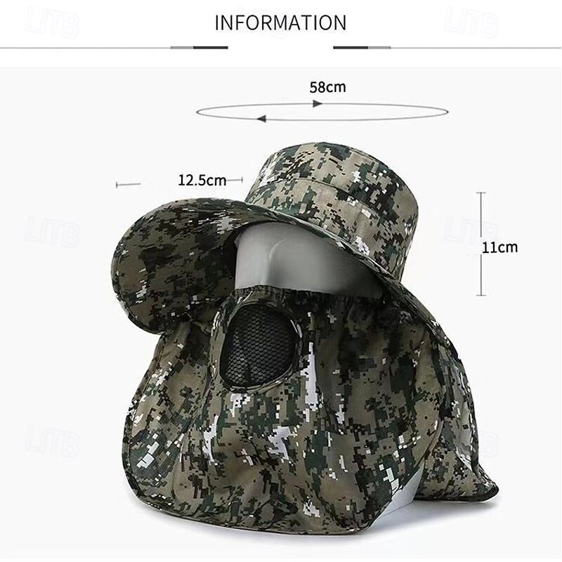 1pc Cooling Sun Hat - Summer Camping & Hiking Hat - Evaporative Cooling Technology & Breathable Mesh2