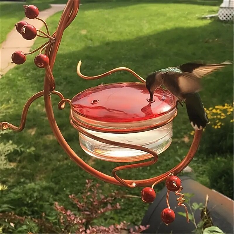 1pc Outdoor Hanging Oriole Feeder with Fruit Holder, Durable Metal Construction, Attracts Orioles and Other Birds, Ideal for Gardens, Patios, and Yards, Easy to Install, Perfect for Birdwatching and N4
