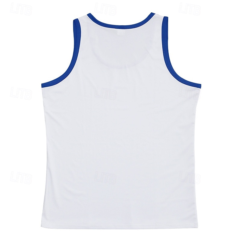Men's Tank Top Vest Undershirt Sleeveless Shirt Sleeveless U Neck Summer Solid Color Plain Fashion Classic Comfortable Color Block Street Casual Sports Black White Dark Red Top Tee for Men4