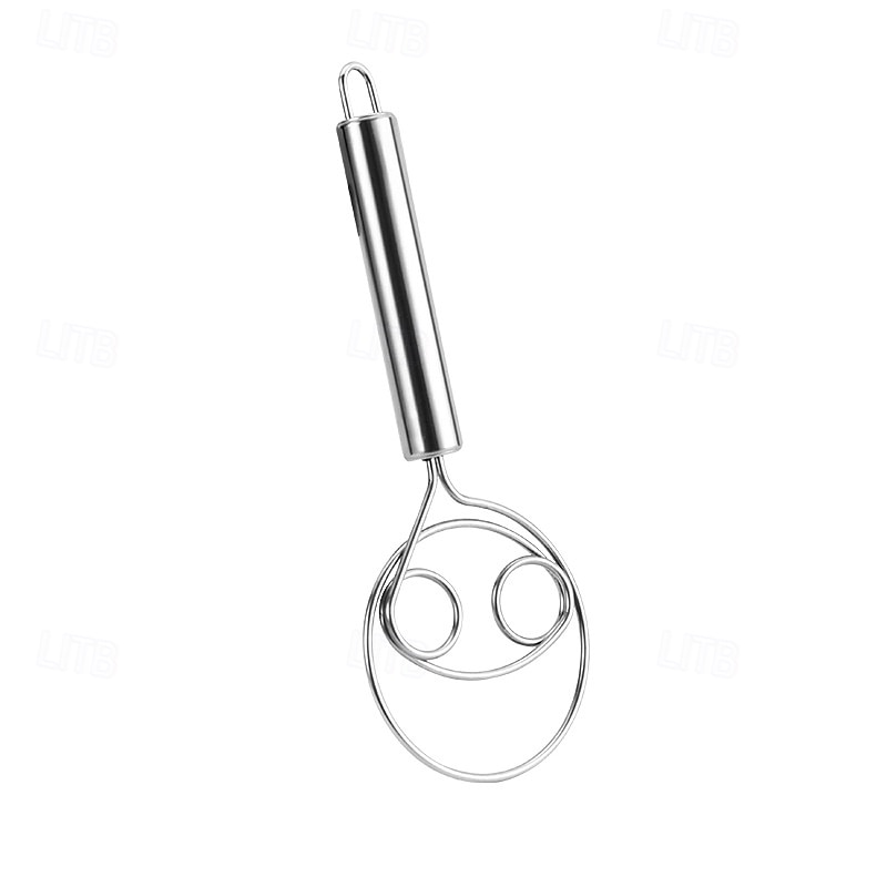 Durable Stainless Steel Flour Cake Mixer - Outdoor Hand Crank Whisk for Long-Lasting Baking and Cooking4