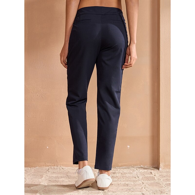 Women's Golf Pants Navy Black Pants / Trousers Ladies Golf Attire Clothes Outfits Wear Apparel2