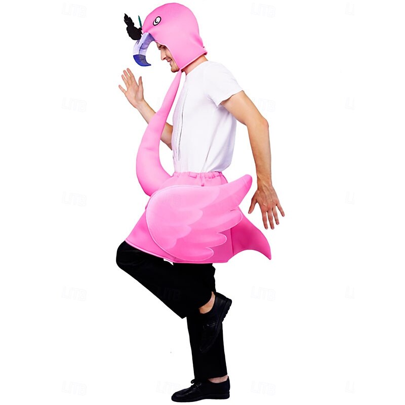 Flamingo Halloween Cosplay Costume Outfits Funny Costumes Cosplay Adults' Men's Women's Halloween Carnival Mardi Gras Performance Party Easy Halloween Costumes Dress Up3