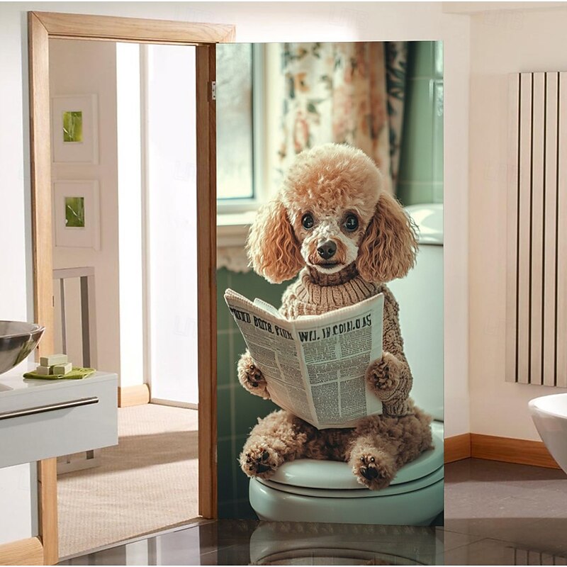 Funny Animals Door Decorations Door Covers Door Tapestry Door Curtain Decoration Backdrop Indoor/Outdoor Door Banner for Front Door Farmhouse3