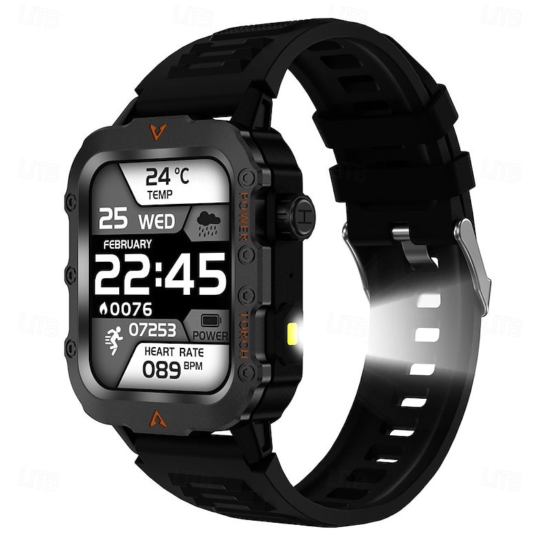 Q11 Smart Watch 1.73 inch Smartwatch Fitness Running Watch Bluetooth Pedometer Call Reminder Activity Tracker Compatible with Android iOS Women Men Hands-Free Calls Waterproof Step Tracker3
