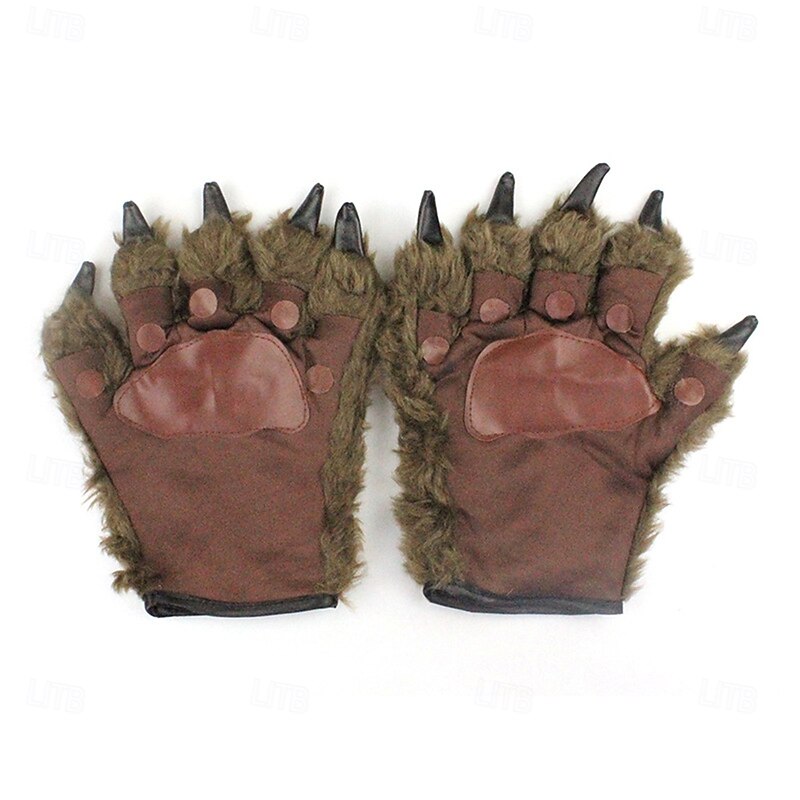 Werewolf Halloween Mask Halloween Props Horror Scary Costume Adults' Men's Women's Unisex Halloween Carnival Party Masquerade Bachelorette Party Easy Halloween Costumes Dress Up