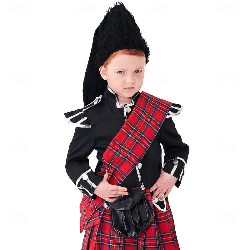Royal Guard Halloween Cosplay Costume Outfits Cosplay Kid's Boys' Halloween Carnival Mardi Gras Party Halloween Easy Halloween Costumes Dress Up4