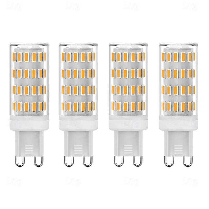 G9 LED Corn Bulbs Dimmable 5W 12V/24V AC/DC – 63LED 4014 for Chandelier, RV, Camper, Marine 4pcs