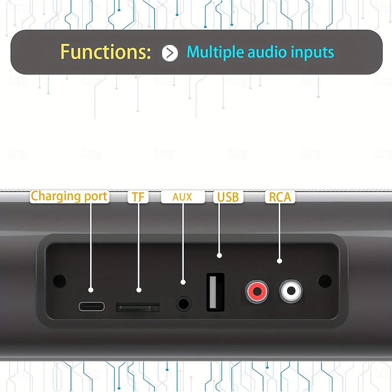 20W Bluetooth Speaker Compatible Home Surround SoundBar Enjoy Theater-Quality Audio for Your TV or PC4