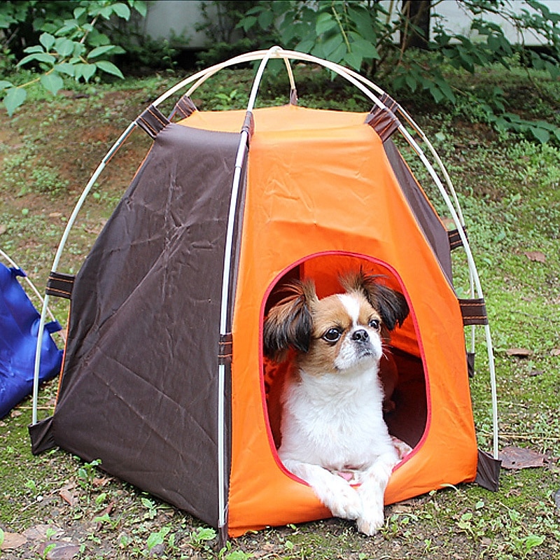 1pc Sun Shade Dog Tent - Outdoor Pet Shelter for Small & Medium Dogs - UV Protection & Portable