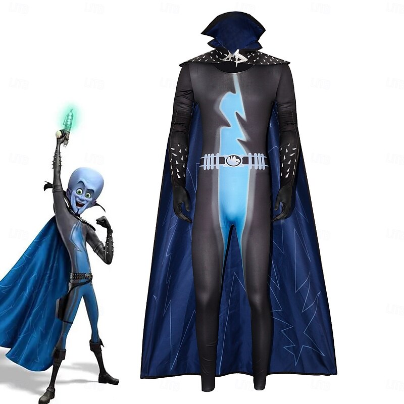 Megamind Cosplay Cosplay Costume Outfits Cosplay Movie Cosplay for Men's Adults' Masquerade Performance Party