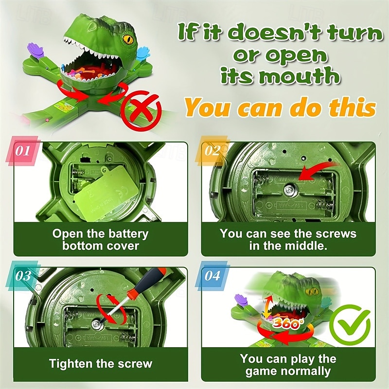 15 Minute Playing Time Competitive Dinosaur Eat Bones Game The Board Game by Dinosaur Feeding Game for 1-4 Players Solo-Multiplayer-Teams Halloween/Christmas Party Family Outdoor Board Games4