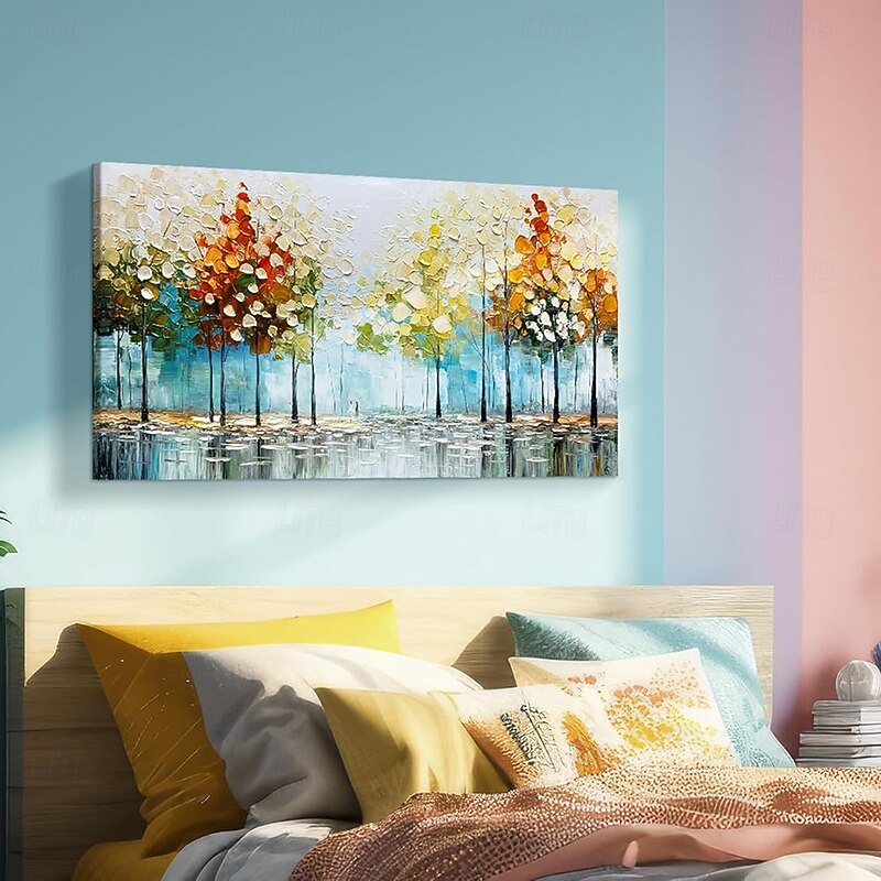 Handmade Oil Painting Canvas Wall Art Decoration Modern Abstract Knife Landscape for Living Room Home Decor Rolled Frameless Unstretched Painting3