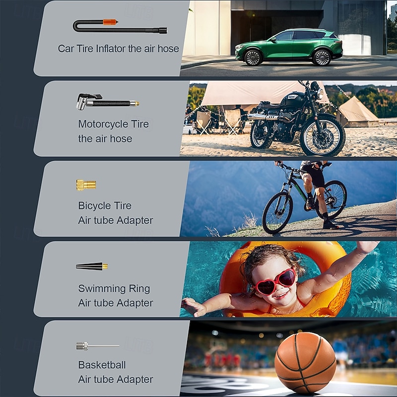 Tire Inflator Portable Air Compressor - tire inflator 25000mAh & 160PSI4X Fast portable air compressor with LCD Digital Tire4