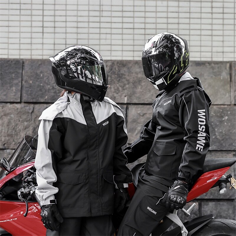 Men's Women's Cycling Jacket Windbreaker Long Sleeve Bike Jacket Windbreaker Top with 3 Rear Pockets Mountain Bike MTB Road Bike Cycling Waterproof Windproof Reflective Strips Sports Black Grey2