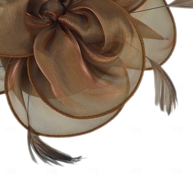 Women Fascinators Hats Kentucky Derby Flower Fascinators with Headband and Clip Tea Party Headwear for Women and Girls3