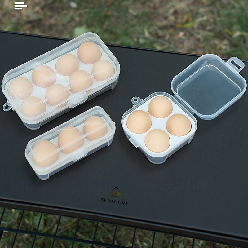 1Pc Egg Holder for Camping - Shockproof Container Holds 6 Eggs for Hiking & Backpacking