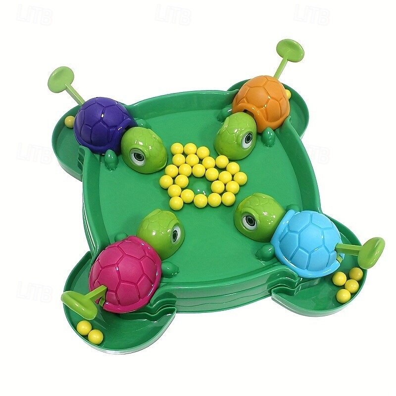1 Set Hungry Little Turtle Multiplayer Desktop Game for Parent-child Interaction Educational Toy Gaming Gift for Christmas and Halloween