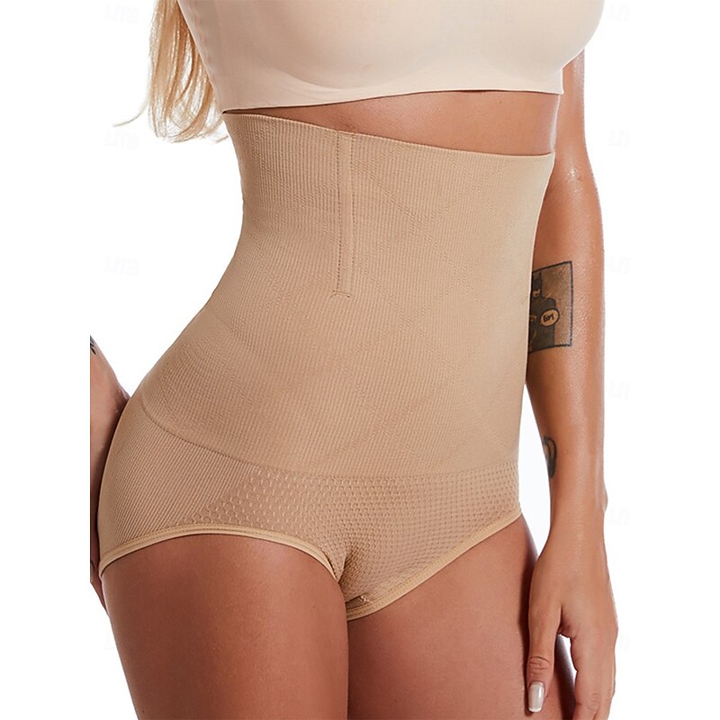 Women's Shapewear Shaping Panty Elastic Nightwear Nylon Spandex Formal Wedding Party Solid Colored Black Apricot Summer Spring Fall Winter