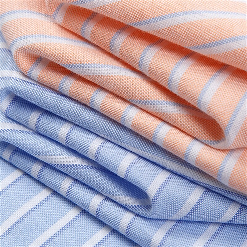 Men's Dress Shirt Button Down Shirt Oxford Shirt Non Iron Shirt Striped Shirt Wedding Outdoor Light Green Blue Light Purple Orange Long Sleeve Spread Collar Summer Spring Clothing Apparel4