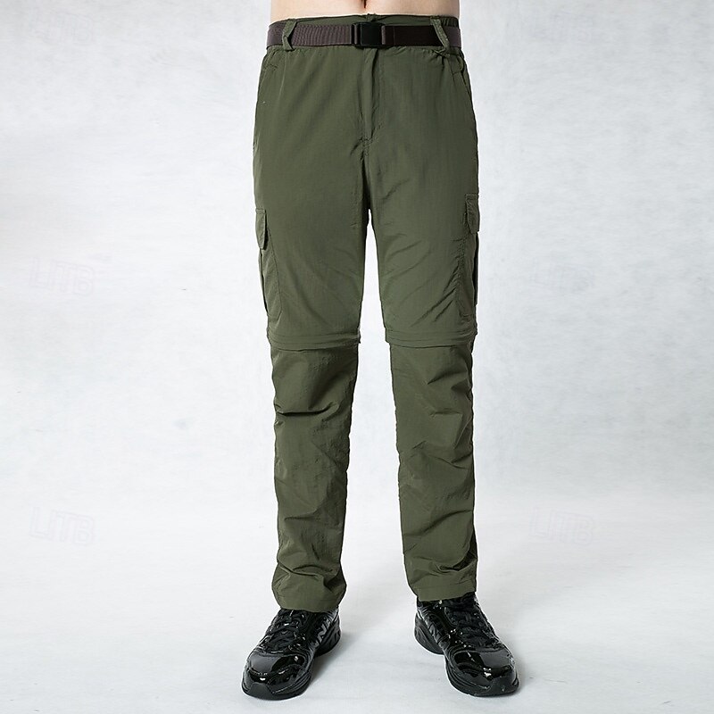 Men's Cargo Pants Convertible Zip Off Pants Hiking Pants Trousers Tactical Pants Military Outdoor Regular Fit Quick Dry Breathable Pants / Trousers Black Army Green Hunting Climbing Camping / Hiking3