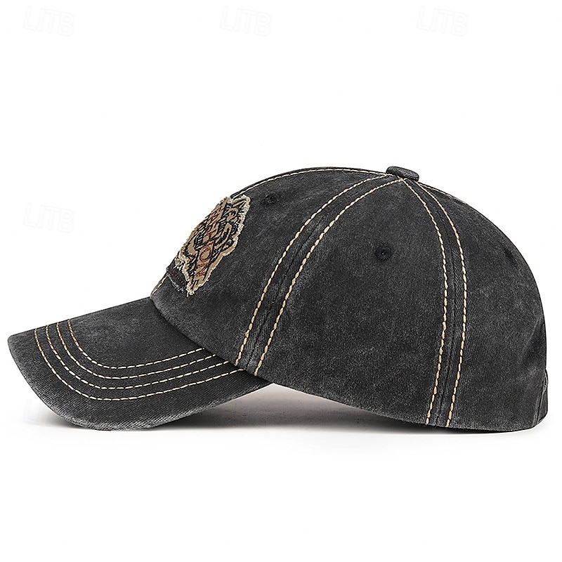 Men's Baseball Cap Sun Hat Trucker Hat Black Wine Cotton Embroidered Fashion Casual Daily Weekend Solid / Plain Color Adjustable Sunscreen Breathable2