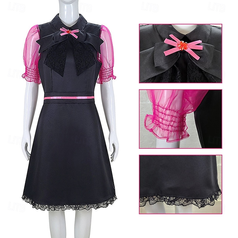Monster High Draculaura Dress Cosplay Costume Cosplay Movie Cosplay for Women's Adults' Masquerade Performance Event / Party2