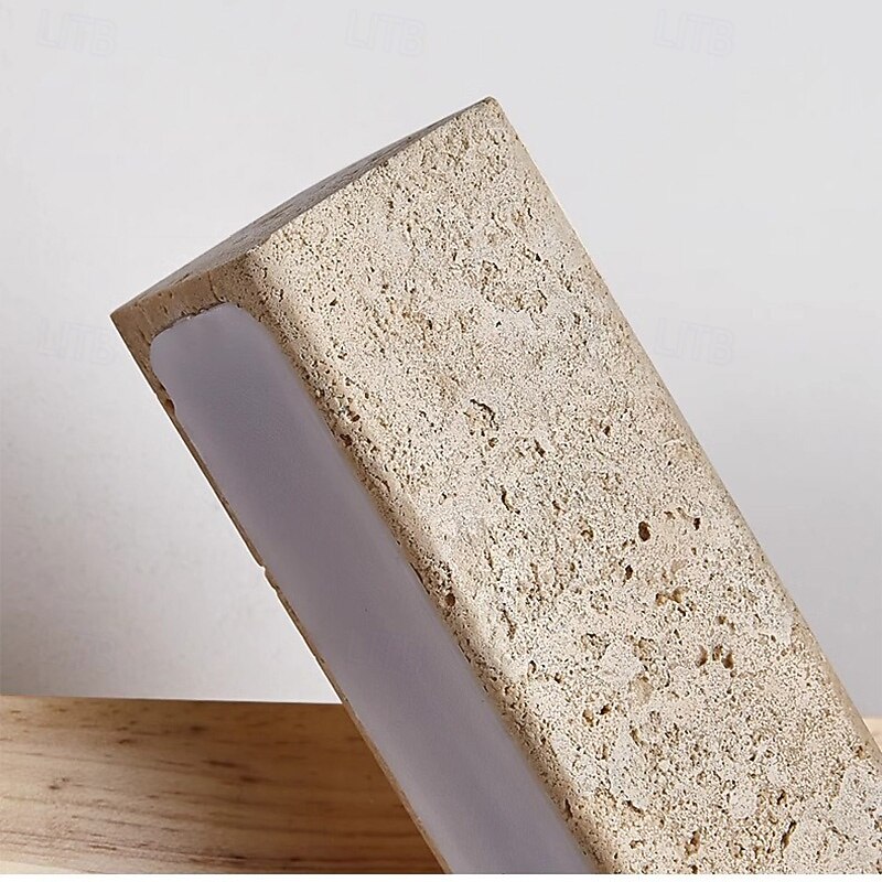 Wabi-Sabi Modern Wood Wall Lamp with LED Strip Wall Light for Bedroom, Living Room, Stairway, Corridor 110-240V4