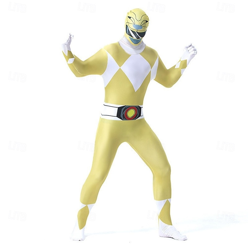 Tommy Oliver Kimberly Hart Trini Kwan Cosplay Costume Jumpsuit Cosplay Halloween Movie Cosplay for Men's Women's Boys Kid's Adults' Halloween Carnival Masquerade Event / Party Masquerade3