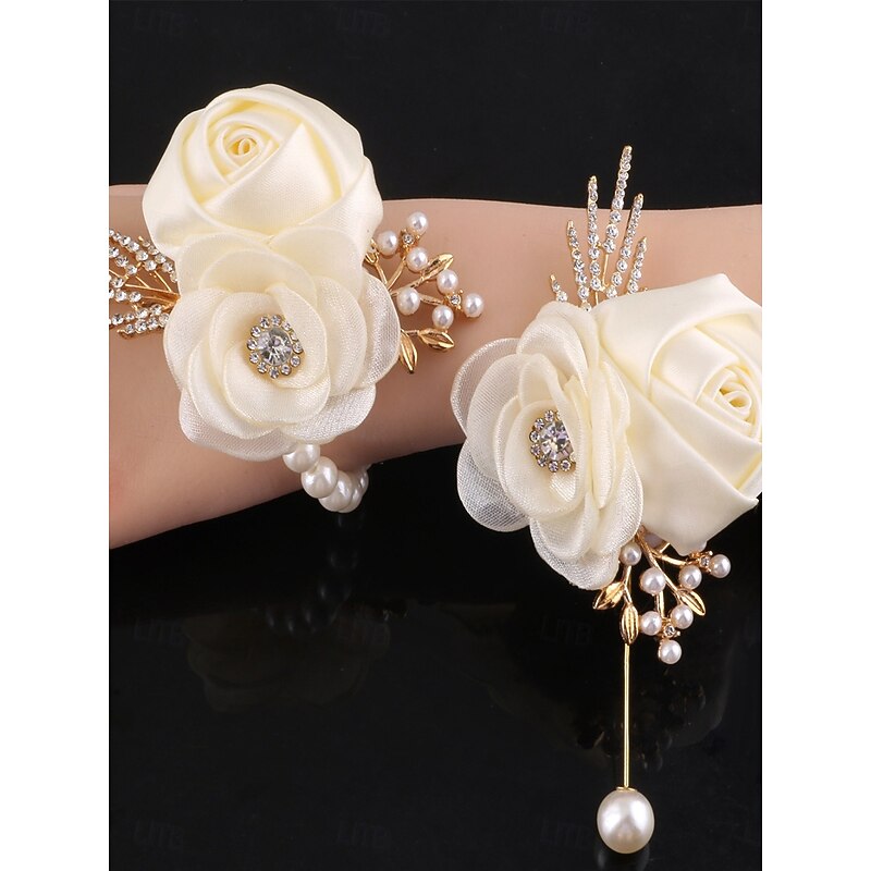 Wedding wrist flowers Wrist Corsages Wedding / Event / Party PVC (Polyvinylchlorid) Flower Style2