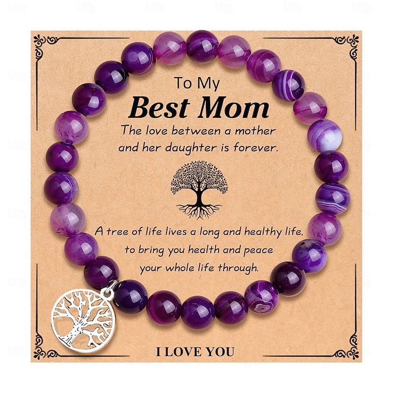 Handmade Beaded Bracelet, Natural Stone, Ideal Gift for Sisters, Moms on Anniversary, Christmas, Thanksgiving, Valentine's Day, Birthday, Mother's Day, Best for Christmas, Perfect for Thanksgiving3