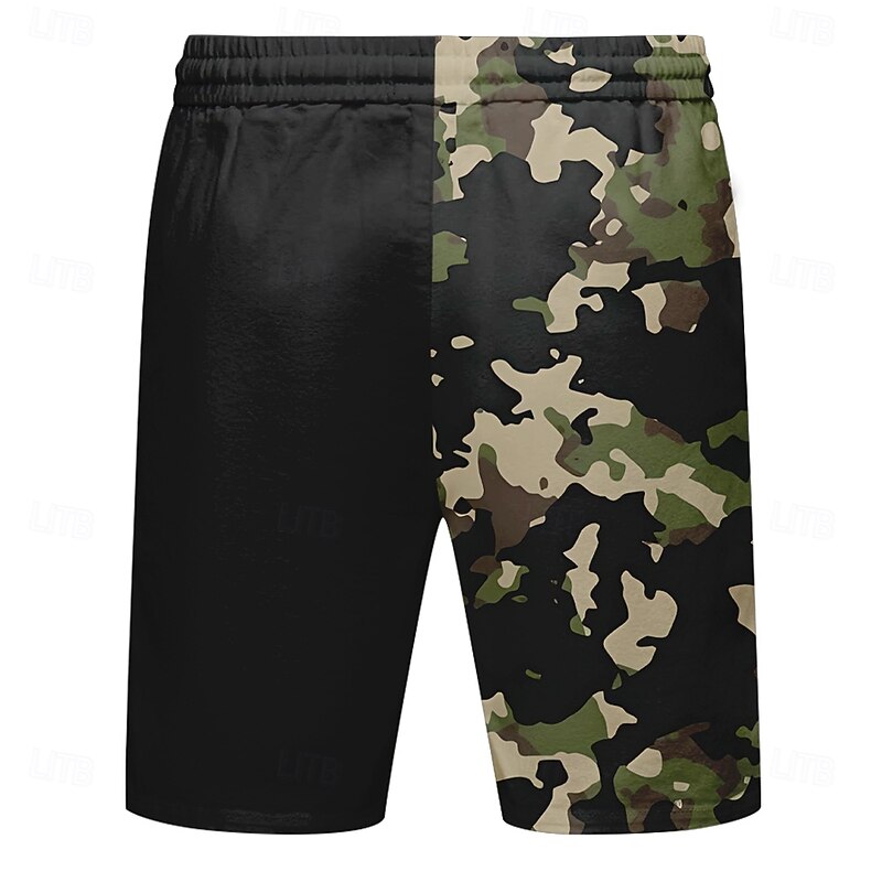 Men's Camouflage American US Flag Deer Swim Trunks Swim Shorts Board Shorts Mid Waist Streetwear Hawaiian Outdoor Casual Streetwear Pocket Drawstring Elastic Waist Designer Clothing Apparel2