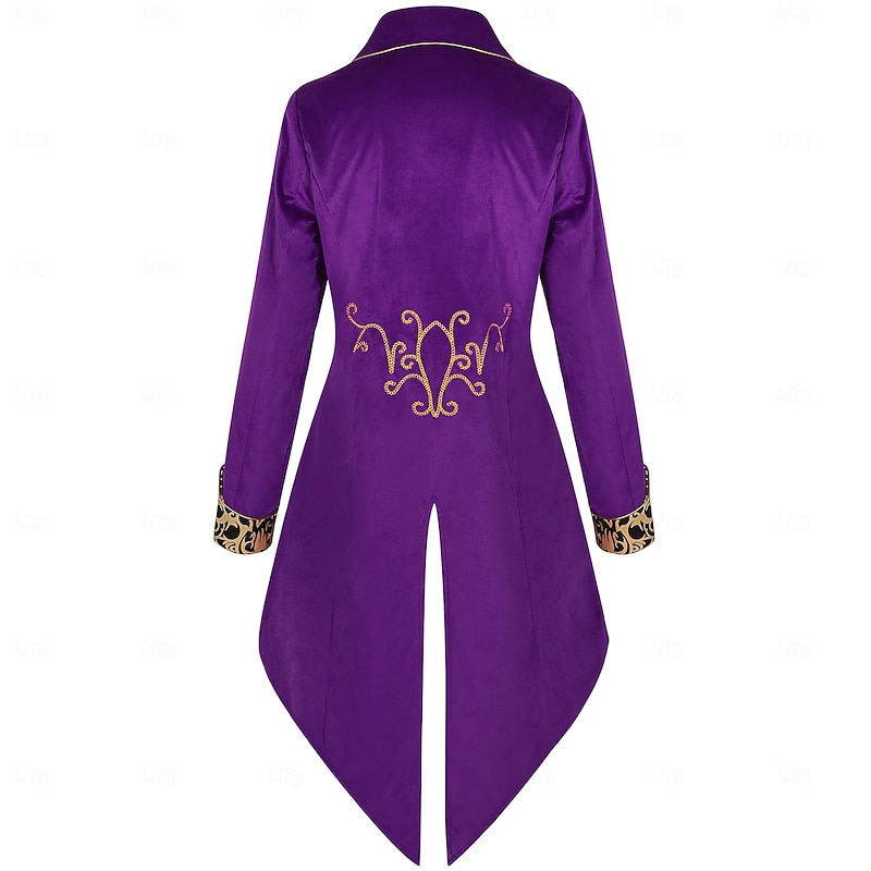 Men's Steampunk Vintage Tailcoat Jacket Gothic Victorian Frock Uniform Retro Vintage Medieval Renaissance4