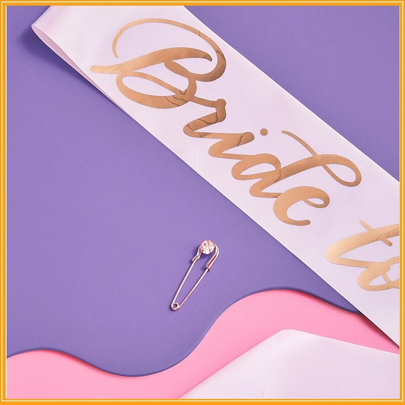 Bride to be Halloween Costume Accessory Sets Bride Veil with Comb Sash Hen Do Party Accessories Adults' Women's Halloween Carnival Wedding Bridal Shower Bachelorette Party Easy Halloween Costumes4