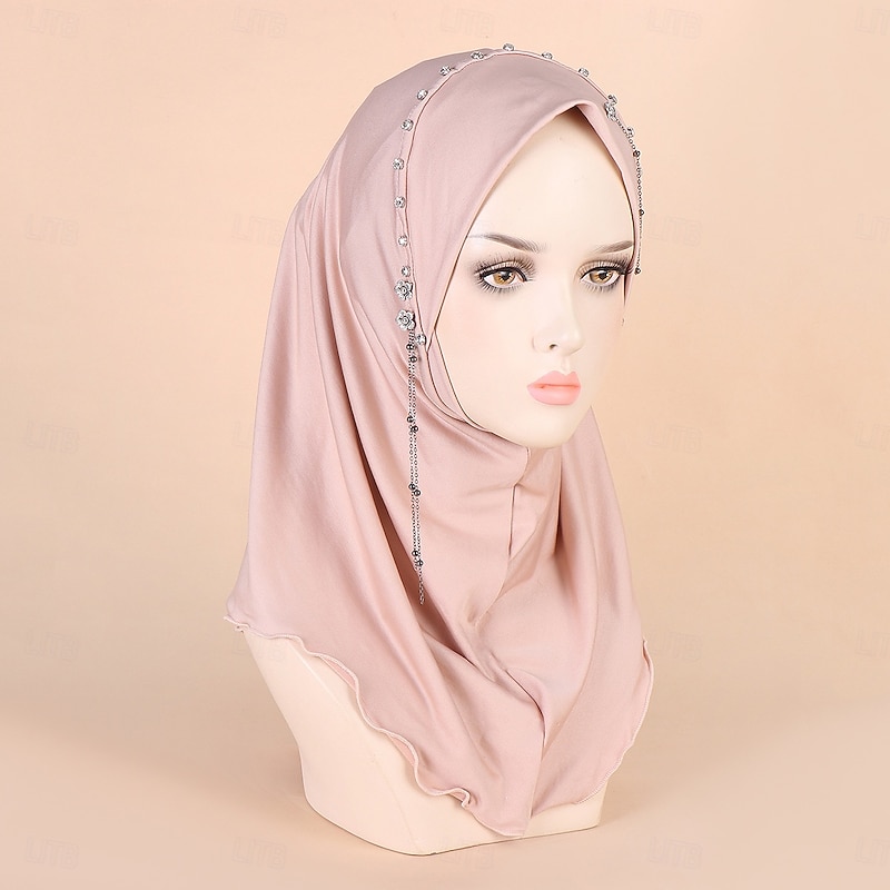 Women's Headwraps Hijab Scarfs Headscarf Religious Dubai Islamic Arabian Muslim Ramadan Adults' Scarf