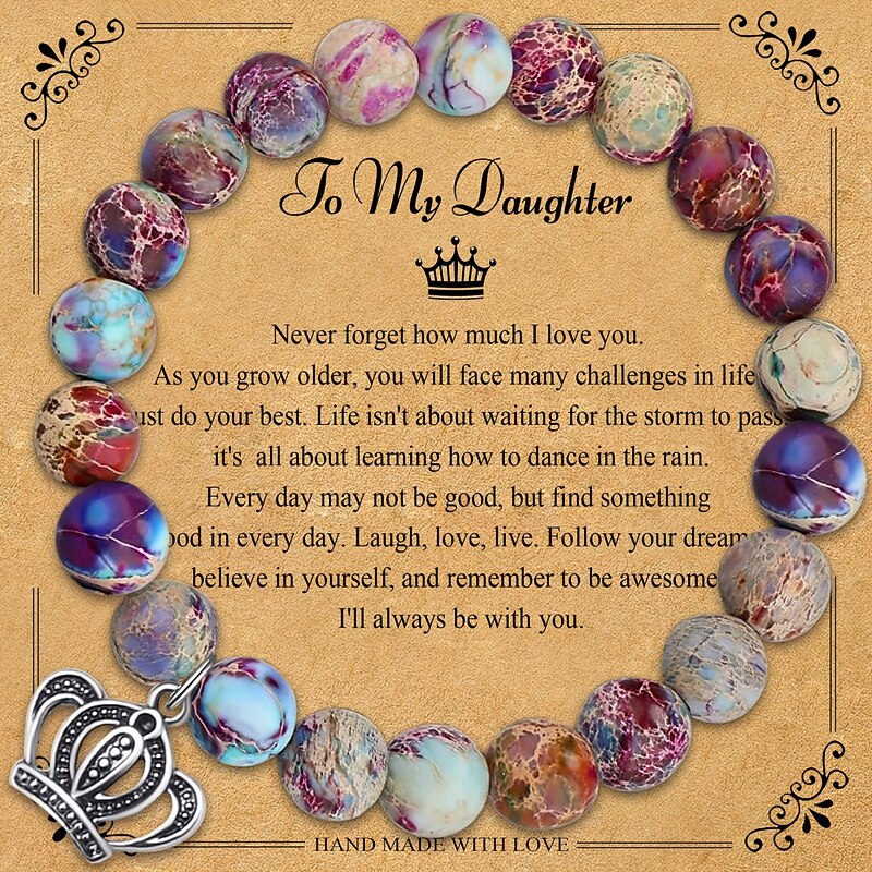 Inspirational Gifts for Women Natural Stone Bracelet for women Unique Small Gifts for Birthday Mothers day Thanksgiving Christmas Valentine's Day Teacher Appreciation Gifts