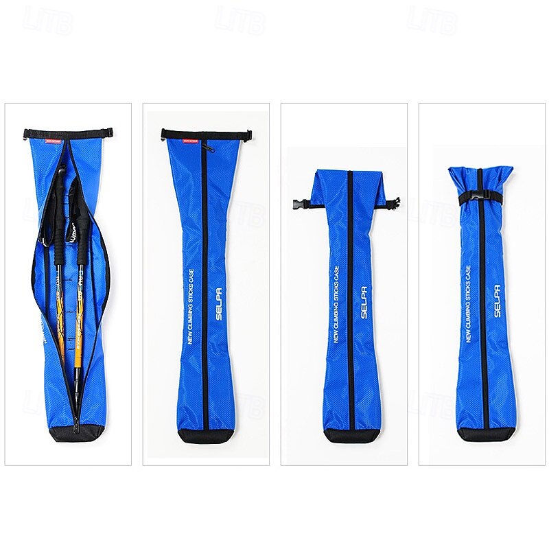 1PC Camping Outdoor Hiking Poles Backpack Adjustable Lightweight Trekking Poles with Anti-Shock Absorbing Feature Ergonomic Handles for Comfortable Grip Ideal for Hiking, Trekking, and Outdoor Adventures3