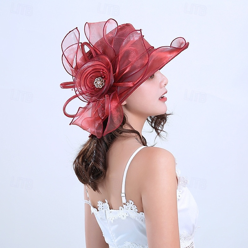 Church Hats for Women 2025 Elegant, Womens Kentucky Church Dress Derby Wedding Floral Tea Party Hat Sun Hats