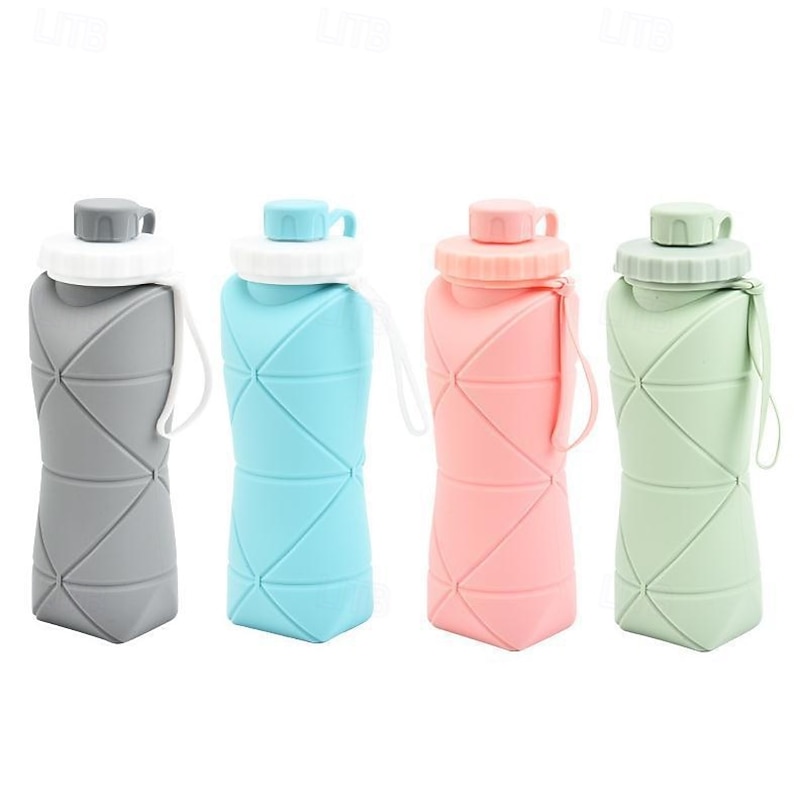 Collapsible Silicone Water Bottle - Leakproof, BPA-Free & Food Grade - Perfect for Hiking & Travel4