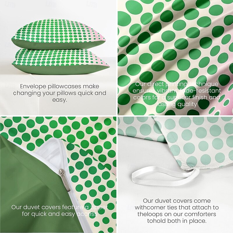 pointillism Pattern Duvet Cover Set Set Soft 3-Piece Luxury Cotton Bedding Set Home Decor Gift Twin Full King Queen Size Duvet Cover4