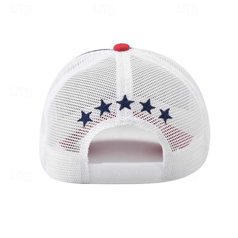 Men's Baseball Cap Sun Hat Trucker Hat Mesh Cap Black+Royal Blue Black Cotton Adjustable Fashion Daily Wear Festival Stars Casual / Daily4
