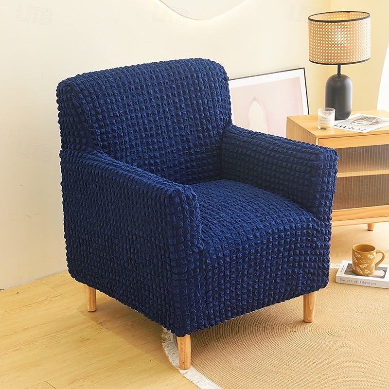 Armchair Cover Tub Chair Slipcover T-shaped Jacquard for Living Room Bedroom Office Elastic Single Sofa Covers Home Bar Counter3