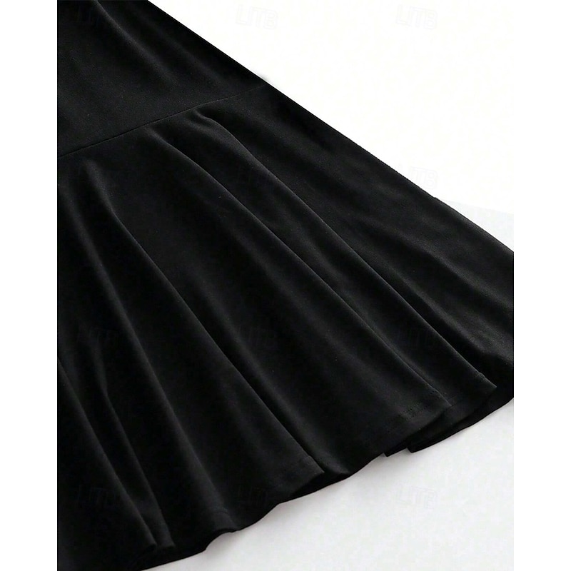 Women's Mini Dress Black Dress Prom Dress Casual Dress Cocktail Dress Fashion Outdoor Party Holiday Regular Fit Plain Sleeveless Off Shoulder Black Summer Spring4