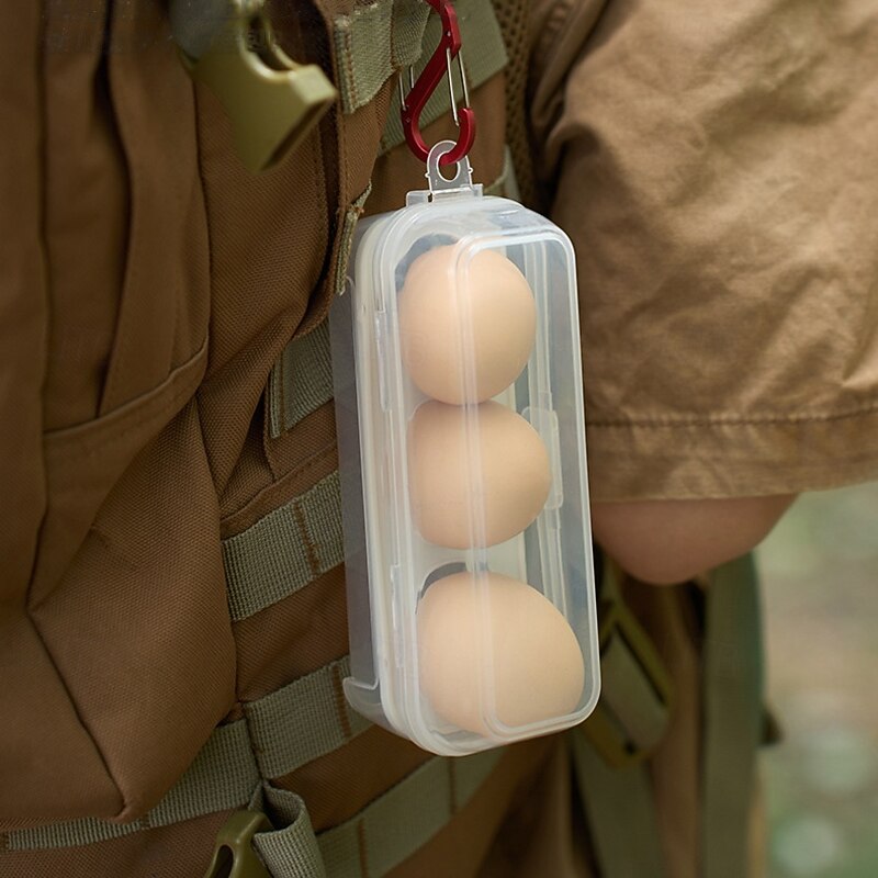 1Pc Egg Holder for Camping - Shockproof Container Holds 6 Eggs for Hiking & Backpacking3